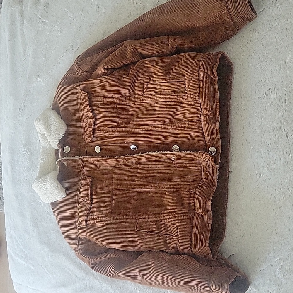 Forever 21 kids Corduroy jacket with fleece interior